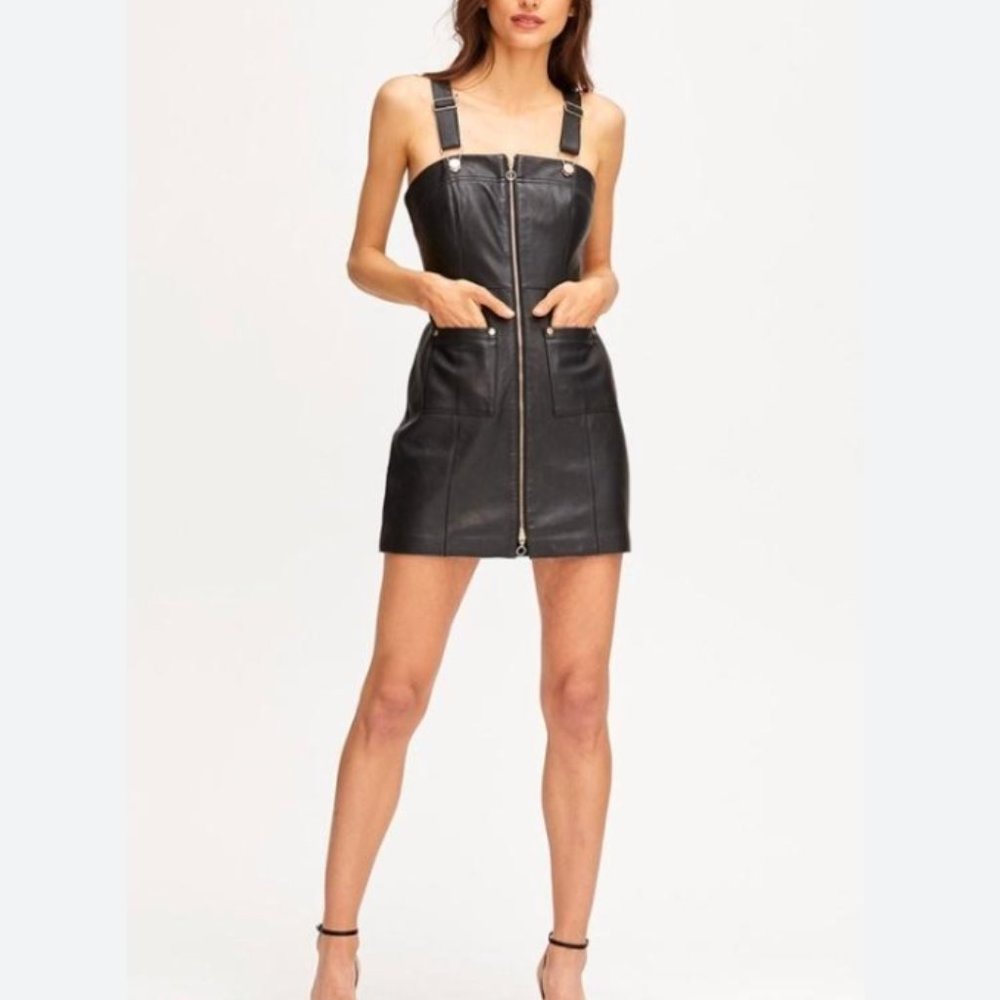 Alice McCall Cherry on Baby Leather Mini Dress - Picture 1 of 14